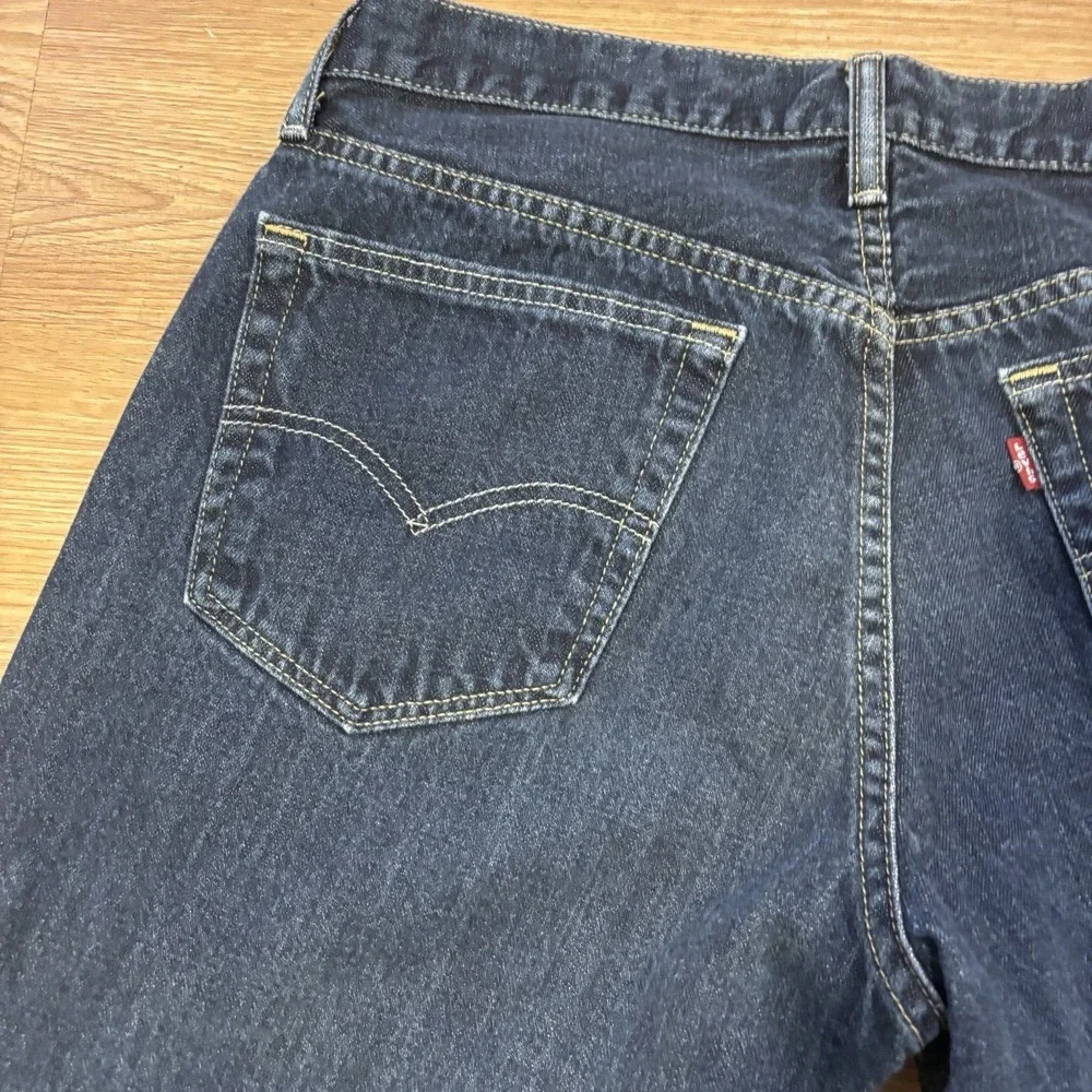 Levis 559 Mens 33x34 Relaxed Straight Leg Jeans Dark‎ Wash Blue Cotton Denim